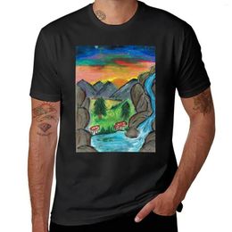 Men's Tank Tops Sunset In The Forest T-Shirt Vintage Clothes Aesthetic Big And Tall T Shirts For Men