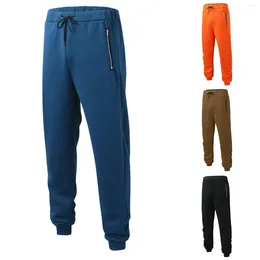 Men's Pants Male Warm Men Casual Solid Colour Pocket Drawstring Man Trousers Y2k Clothes Gym Work Pantalones Baggy Sweatpants Wear