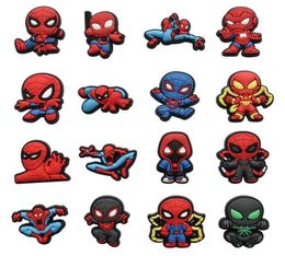 Other Fashion Accessories Anime charms whole super hero spider childhood memories funny gift cartoon charms shoe accessor2893891