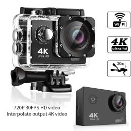 Camera Sports Camera Wifi Mini Camera Outdoor Waterproof Camera 720P 30FPS Interpolate 4K Action Camera 2.0" DVR Video Camcorder Sale
