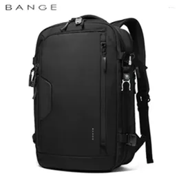 Backpack Bange 40L Travel Men USB Anti-theft 17.3 Laptop School Expandable Bag Compass Fashion Male Large