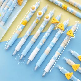 2pcs Sea Salt Cheese Mechanical Pencils Kawaii 0.5mm Automatic Pencils Korean Stationary Cute Writing Tools Office Supplies