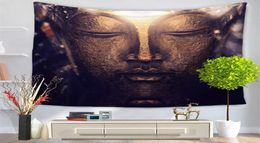 Figure Of Buddha Printed Tapestry Chic Bohemia Mandala Floral Carpet Wall Hanging Tapestry For Wall Decoration Fashion Blanket236S4343411