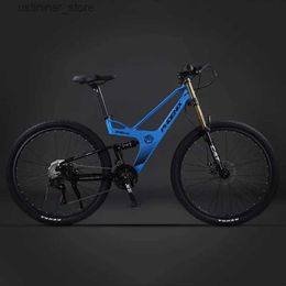 Bikes Ride-Ons 27.5 Inch Mountain Bike Soft Tail MTB Bikes Magnesium Alloy Frame Double Shoulder Fork 27/30 Speed Framework Ourtdoor Cycling L47