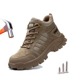 Boots Work Safety Boots Men Winter Steel Toe Shoes Antismashing Antipiercing Industrial Protective Work Safety Shoes