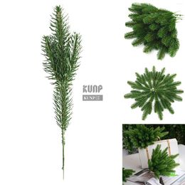 Decorative Flowers 25pcs DIY Artificial Pine Picks Garland For Christmas Tree Branches Flower Wreaths Decoration Holiday Decor Gift Supplies