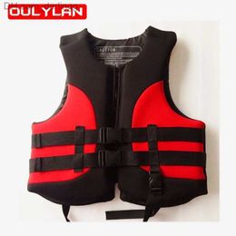 Life Vest Buoy Oulyan life jacket adult and childrens life vest water safety fishing vest kayak swimming surfing drifting safety life vestQ240412