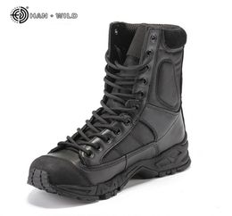 Military Army Boots Men Black Leather Desert Combat Work Shoes Winter Mens Ankle Tactical Boot Man Plus Size 2108308252506
