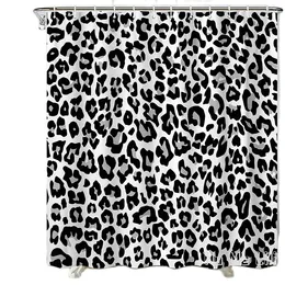 Shower Curtains Cheetah Leopard White Pattern Spot Fur Bathroom Decor By Ho Me Lili Curtain Sets With Hooks Polyester Fabric