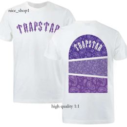 22Ss New Summer Fashion Brand Designer Trapstar T Shirts Short Sleeve Crew Neck Streetwear White Black Hip Hop Shirt Womens Tee England Clothing 385