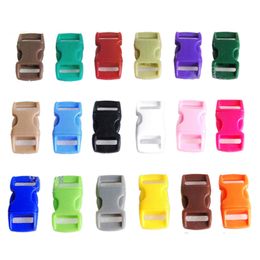 10Pcs 10mm Curve Contoured Side Release Buckle For Paracord Bracelet Bags Plastic Buckle DIY Pet Release Buckle Craft Accessory