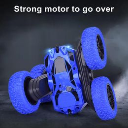 Overturning Freedom Stunt Car Double-sided 360 Degree Rotating Rc Cars with Headlights Fun Exciting Remote Control Toys for Kids