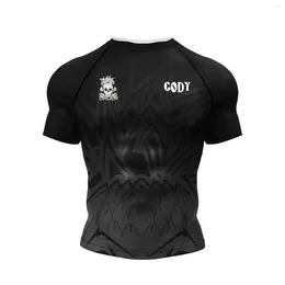 Men's T Shirts Cody Lundin Custom 3D Print Shirt MMA Personal Rashguard Tights T-shirts Men Short Sleeve Black Jersey Jiu Jitsu Accessories