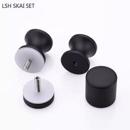 Aluminium Alloy Single Hole Barn Door Handle Bathroom Glass Door Handles Cabinet Drawer Knob Home Door Knobs for Interior Doors