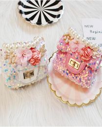 Purse Kids Mini Purses And Handbags Cute Princess Crossbody Bags For Baby Girls Small Coin Pouch Girl Party Pearl Hand Gift6878027