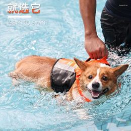 Dog Apparel Floating Life Jacket For Pool Beach Boating Swimming Reflective Lifesaver Vest Adjustable Vests Pet Safety Swimsuit Preserve