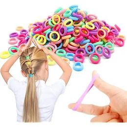 50/100pcs Colourful Elastic Hair Band Leagues Ties Straps Colets Scrunchies Gum Accessory Girl Women Children Kid Pigtails Holder