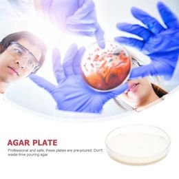 10pcs Disposable Petri Dish Agar Plates Laboratory Tray Glass Mushroom Holder Lid Science Experiment Supplies