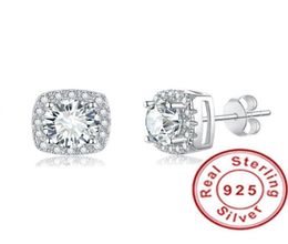 Stud Trendy 925 Sterling Silver Drop Earrings For Women Mossanite Diamond Fashion Wedding Jewelry GiftStud9475046