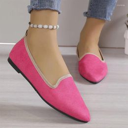 Casual Shoes Pointed Toe Flats Women Walking Shallow Summer 2024 Fashion Comfort Soft Sole Brand Mujer Zapatos