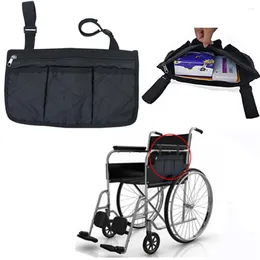 Storage Bags Wheelchair Bag With Pockets Side Armrest Water Resistant Pouches For Home/Outdoor