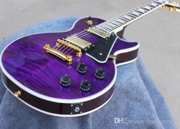 Custom factory new whole and retail purple electric guitar custom5404454