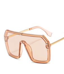 2021 Letter F watermark jointed sun glass PC men039s women039s large frame oversize one piece lens italian brand sunglass8936183