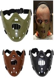 Hannibal Masks Horror Hannibal Scary Resin Lecter The Silence of The Lambs Masquerade Cosplay Party Halloween Mask 3 Colours Q08065659689