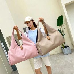 Outdoor Bags Women Yoga Mat Pad Bag Gym Sports Training Shoulder Fitness Dance Travel Storage Female Tote Dry Wet Handbags Weekend