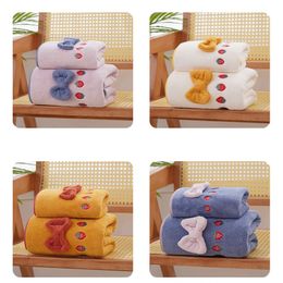 New Embroidery Absorbent Microfiber Towel Sets Soft Adults Face Hand Towels Bathroom Swimming Bath Towels