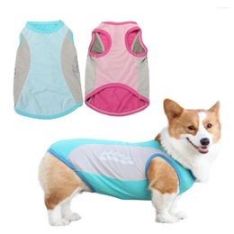 Dog Apparel Summer Cooling Vest Breathable Mesh Reflective Cat Teddy Bear Puppy Cool Jacket Pet Clothes S-2XL