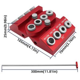 V-Drill Guide 30 45 90 Angled Drill Guide Jig with 4 Sizes Drill Holes for Flat Surface Round Part Corner Angled Straight Hole