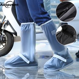 High Tube Rain Shoe Covers Hot Sell Creative Waterproof Reusable Motorcycle Cycling Bike Rain Boot Rainproof Shoes Cover