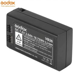 Releases Godox Vb26 Liion Battery Dc 7.2v 2600mah 18.72wh Replacement Battery for Godox V1s V1c V1n V1f V1o V1p Round Head Flash