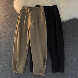 Men's Suits 2024 Formal Wide Leg Pants Men Elegant Party Wedding Trouser Plus Size Mens Fashion Triple Buttons Suit F221