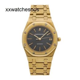 Top App Factory AP Automatic Watch AudemPigues Royal Oak Offshore 34mm Yellow Gold Mens Bracelet Watch 4100BA