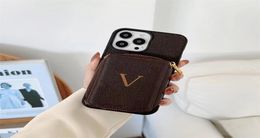 IPhone Case Luxury Leather 13Pro Card Holder Soft Silicone Phone Cover For 13 12Pro Max 12Mini Xs XR X 8 7Plus2715457