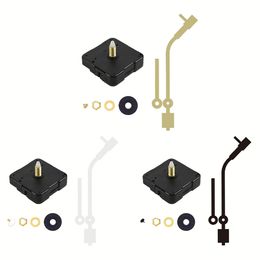 Silent Large Wall Clock Quartz Clock Movement Mechanism Hands Wall Repair Tool Parts Silent Kit Set DIY Black Pointer