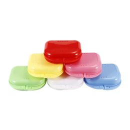 Mouth Teeth Guard Case Retainers Boxes Plastic Case False Teeth Container Case Denture Storage Box Organiser