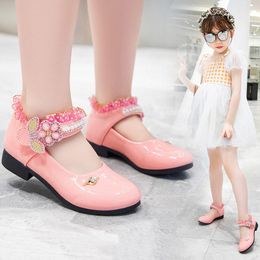 Kids Princess Shoes Baby Soft-solar Toddler Shoes Girl Children Single Shoes sizes 26-36 A4OV#