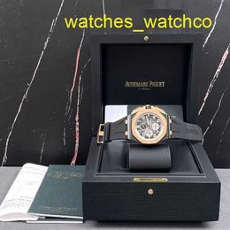 Female AP Wrist Watch Royal Oak Offshore Series 26405NR Black Ceramic Three Eyes Chronograph Mens Fashion Leisure Sports Mechanical Watch