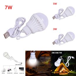 New USB Inrerface Rechargeable LED Lantern DC 5V Energy Saving Bedroom Picnic Camping Light Bulb