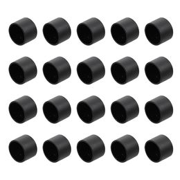 20pcs Creative Foosball Table Feet Protectors Table Football Machine Accessories (Black)