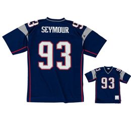 Stitched football Jerseys 93 Richard Seymour 2003 mesh Legacy Retired retro Classics Jersey Men women youth S-6XL