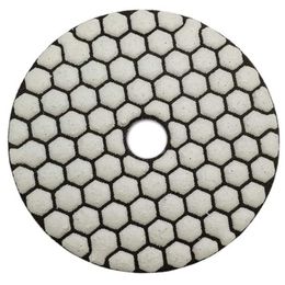 6Pcs Dia 4Inch/100Mm Grit 30 Diamond Dry Polishing Pads Resin Bond Flexible Dry Sanding Disc For Granite Marble Ceramic