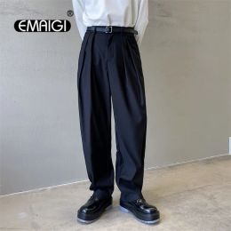 Pants Men Loose Casual Korean Fashion Streetwear Harem Suit Trousers Pants Net Celebrity Modeling Clothing Trend Chic Pant Male