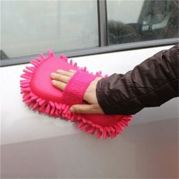 Ultrafine Fiber Chenille Anthozoan Car Wash Gloves Brushes Microfiber Car Motorcycle Washer Car Care Cleaning Brushes