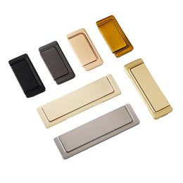 Modern Hidden Furniture Handles Black Gold Drawer Door Pull Handles for Cabinets and Drawers Beside Cabinets Knobs Cupboard Knob