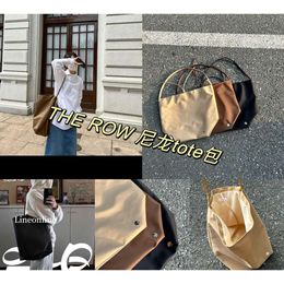 Handbag Designer 50% Discount on Hot Brand Women's Bags the Row Nylon Bucket Tote Bag Small and High Capacity Commuting One Shoulder