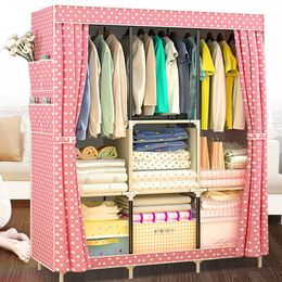 Folding Wardrobes Bedroom Furniture Display Filing Storage Cabinet Dustproof Organiser Fabric Shelf Baby Children Furniture